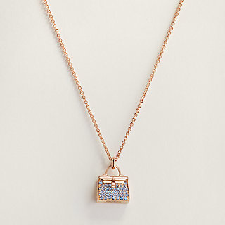 （HERMES）Fusion Amulette Kelly pendant GM Hermes Fusion Amulette Kelly Pendant Acidule Necklace
